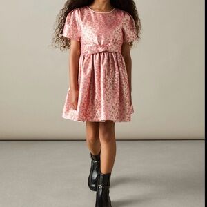 NWT $95 Reiss Pink Floral Kids Formal Dress